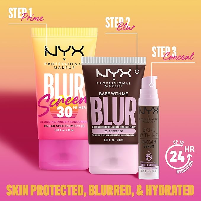 NYX PROFESSIONAL MAKEUP Blurscreen SPF 30 Primer, 3-in-1 Greasy Feeling