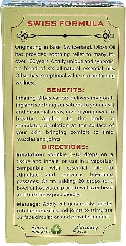OLBAS Massage and Aromatherapy Oil, 1.01 FZ