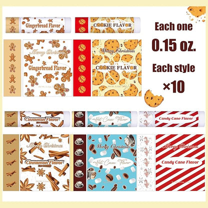 50 Pcs Christmas Lip Balms Gifts Colleagues