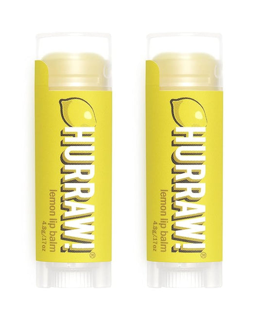 Hurraw! Lemon Lip Balm, 2 Pack: Palm