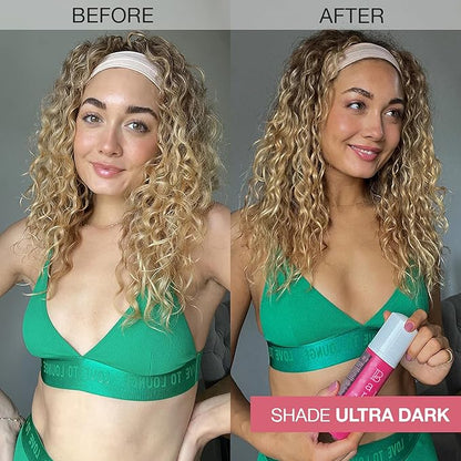 Ultra Dark Tan Self-Tanning Foam - Suitable for All Skin Types - Self Tanner for Face & Body - Long-Lasting Fake Tan - 150ML