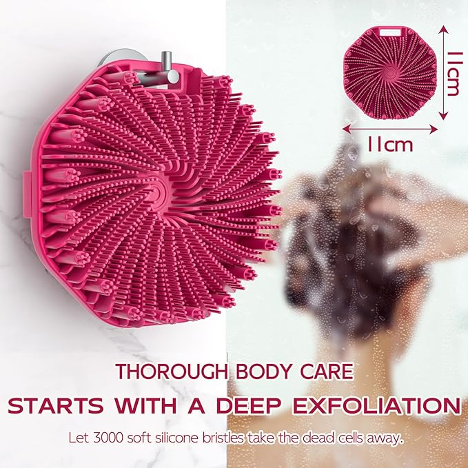 Silicone body scrubber, exfoliating body