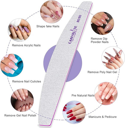 Canvalite 10pcs 80/80 Grit Nail