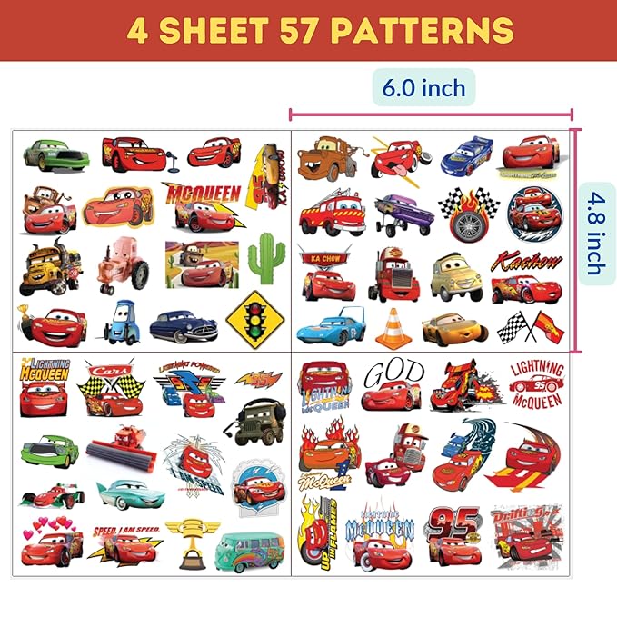 Racing Car For Kids Birthday Party Supplies, 57Pcs Birthday Decorations
