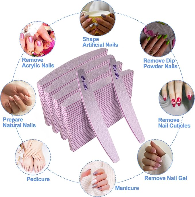 Nail files (100 pcs), 100/180
