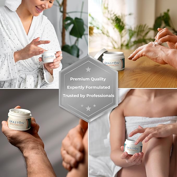 Graston Hemp Massage Lotion 4oz – Hydrating Hemp Lotion for Pain Relief, Relaxation & Soft Skin - Pack of 1