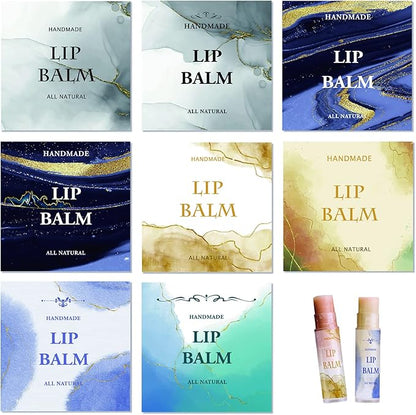 CRASPIRE Lip Balm Labels 80pcs Homemade Candle
