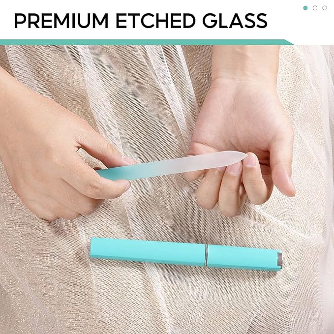 Crystal glass nail file, nail