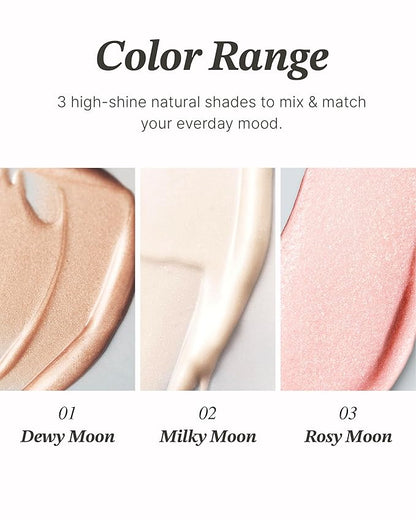 Glint Stick Highlighter (Dewy Moon, 0.24oz) - Multi-Use 0.24oz