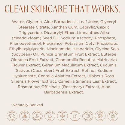 InstaNatural Retinol Serum for Face with Niacinamide, Vitamin C, and Hyaluronic Acid, Anti Aging for Firmer Skin, Lines & Wrinkles & Brightening Serum