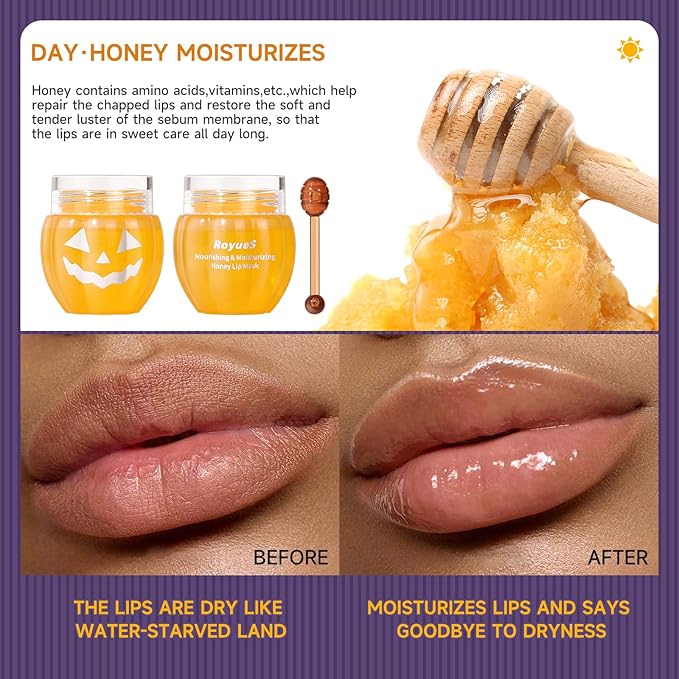 Pumpkin Honey Lip Mask Day Overnight Moisturizing