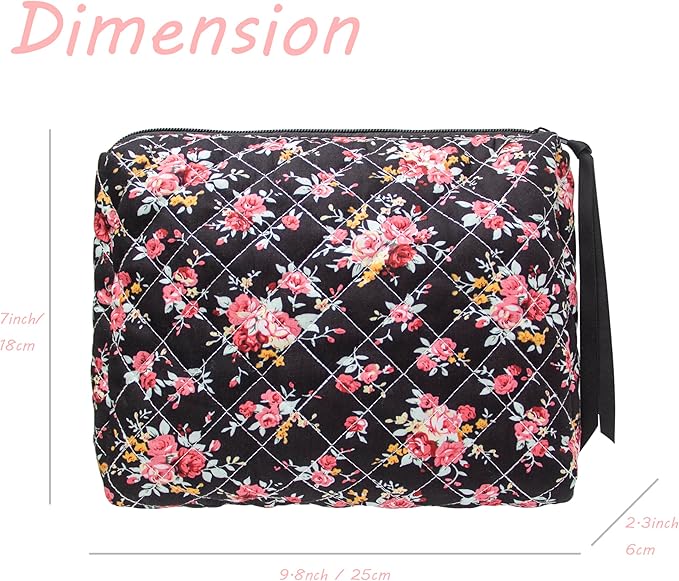 Pazimiik cotton makeup bag for