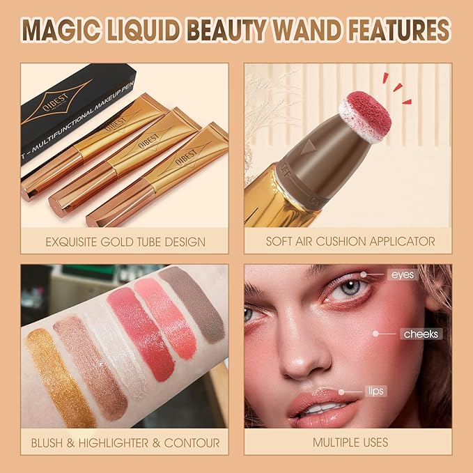 Liquid Highlighter Beauty Wand, Cream Liquid Highlighter Stick
