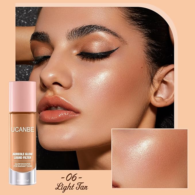 UCANBE Halo Glow Liquid Filter, Face Complexion Booster 0.91OZ