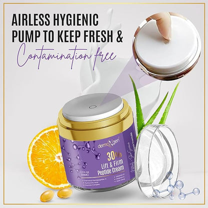 30% Matrixyl 3000 Lift And Firm Elasticity Repair Formula- Pure Organic Powerful Triple Combination Cream/reduce Sun Spots (Peptide Booster Cream)