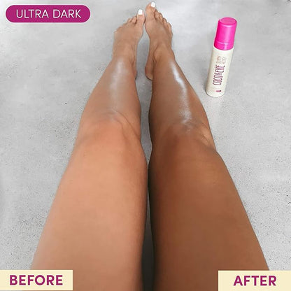 Coco & Eve Sunny Honey Bali Bronzing Bundle (Ultra Dark). All Natural Sunless Tanning Mousse. Instant Self Tanning Lotion with Bronzer, Mitt Applicator and Kabuki Brush.