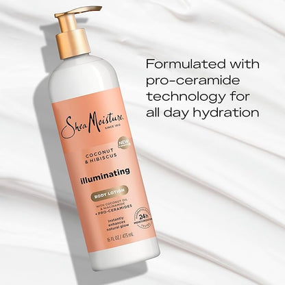 SheaMoisture Illuminating Body Lotion with Coconut 16 oz