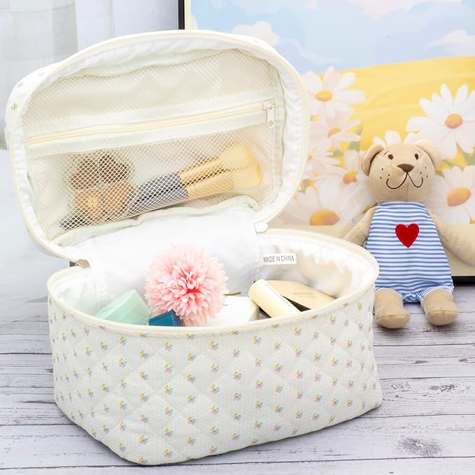 Pazimiik cotton makeup bag for