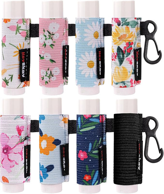 HEYSKAY Lip Balm Holder Keychain Compact Clip O