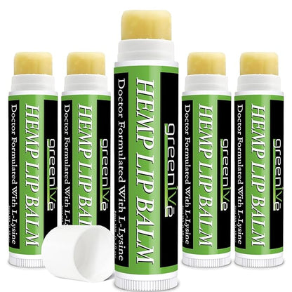 GreenIVe Hemp Lip Balm, Vegan, Omegas Hydrating