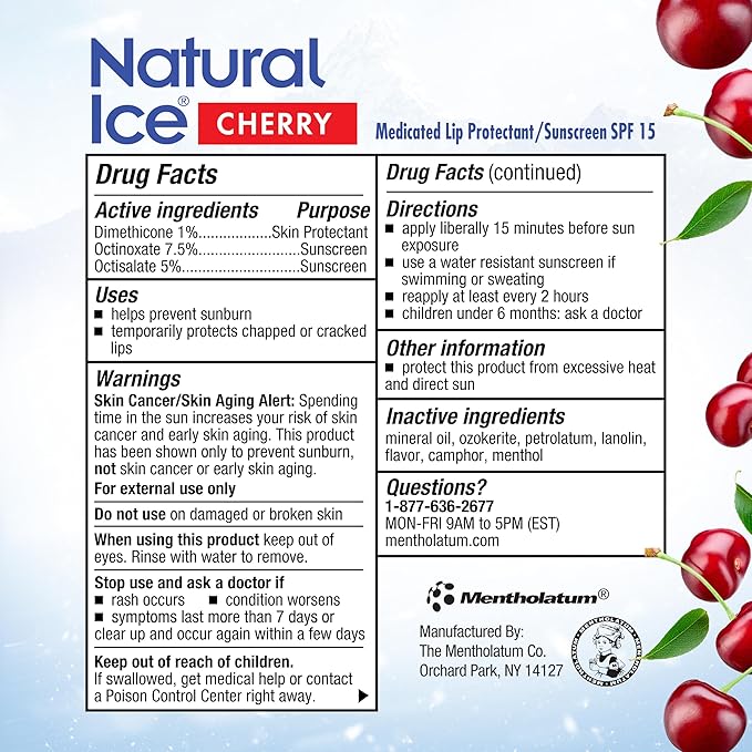 Natural Ice Cherry - SPF 15
