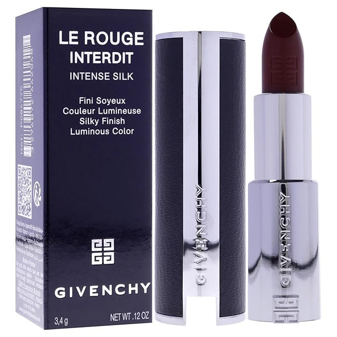 Givenchy Le Rouge Interdit Intense Silk Lipstick - N334 Grenat Volontaire for Women - 0.11 oz Lipstick