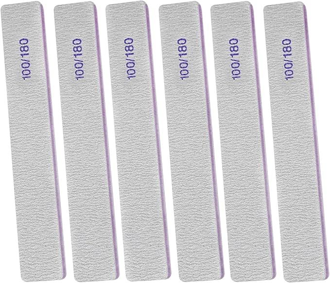 100/180 Grit Nail File (6
