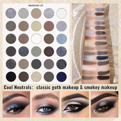 UCANBE Eyeshadow Makeup Palette 86 Colors, Matte Black