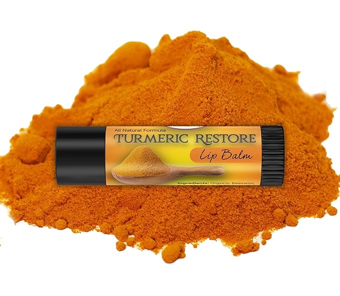 Organic Turmeric Lip Balm 3 Pack Ingredients