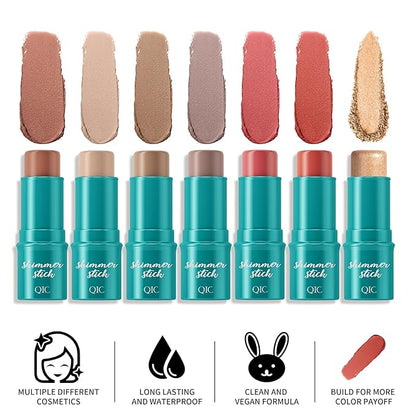 3Pcs Cream Contour Sticks Kit, Face Contouring Pen Finish (06)