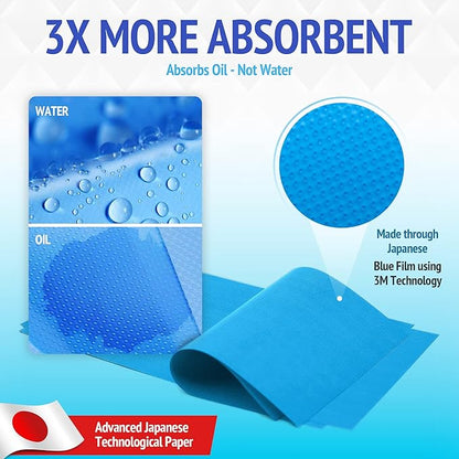Oil Blotting Sheets for Face - Portable 1x50