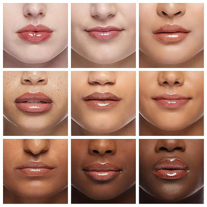 Plumping Lip Oil, Long Lasting Hydrating Lip Gloss Tinted Lip Balm Non-sticky Revitalizing, Transparent Lip Care Oil for Dry Lip (Clear)