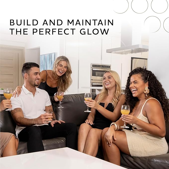 Norvell Venetian Sunless Tanning Bundle: Self Tanner Spray Solution Mist with Bronzer for Instant Sun Kissed Glow, 7 fl. oz. and Streak Free Washable Applicator Blending Tan Mitt for Flawless Results