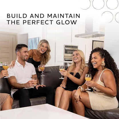 Norvell Venetian Sunless Tanning Bundle: Self Tanner Spray Solution Mist with Bronzer for Instant Sun Kissed Glow, 7 fl. oz. and Streak Free Washable Applicator Blending Tan Mitt for Flawless Results