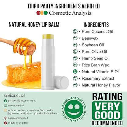 Natural Cherry Lip Balm Bulk, Unlabeled Labels