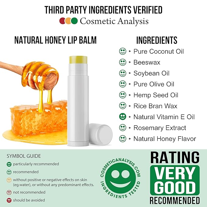 Natural Lip Balm Bulk, Unlabeled Filled, Children.