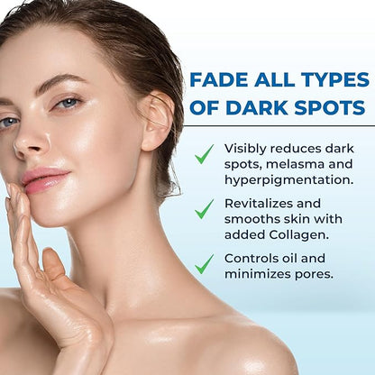 Abera Dark Spot Serum for Face, Dark Spot Corrector, Melasma & Age Spot Treatment, Boost Moisturization & Pore Minimize, All Skin Types, 0.68 fl Oz, Set of 2