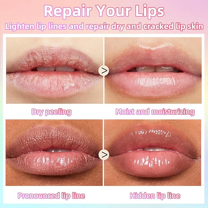 Double Colors Lip Glow Oil, Clear to Orange Glow