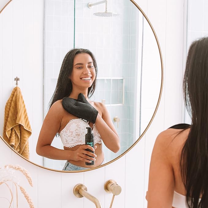 B.TAN Dark Self Tanner Mousse, 1 Hour Sunless Tan, Vegan, Cruelty Free, 6.7 Fl Oz