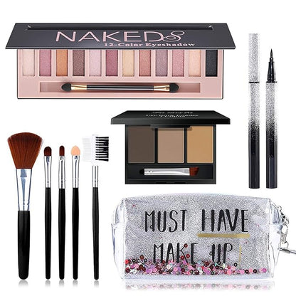 All in One Makeup Kit, Includes 12 Colors
