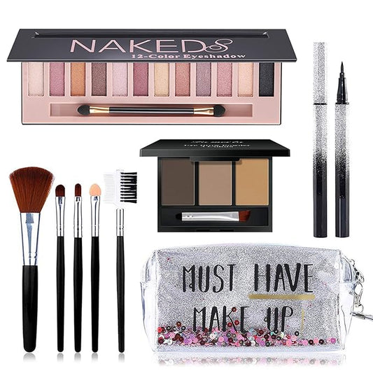 All in One Makeup Kit, Includes 12 Colors
