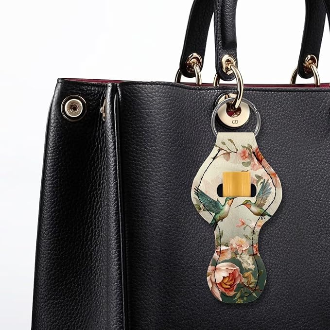 Chapstick Holder Keychain for Lipstick Lip Girls