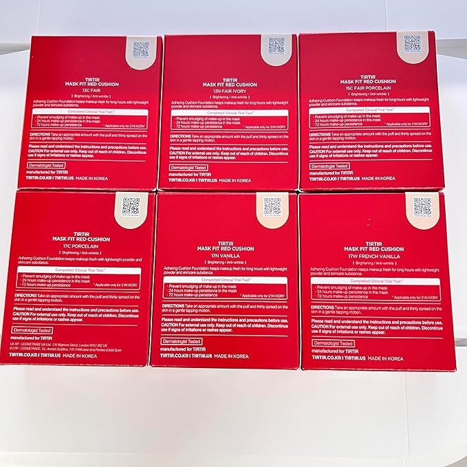 TIRTIR Mask Fit Red Cushion Foundation *Trial Kit* Coverage, Semi-Matte