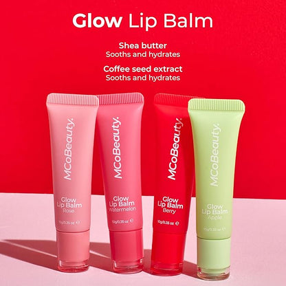 MCoBeauty Glow Lip Balm, Rose, Nourishing