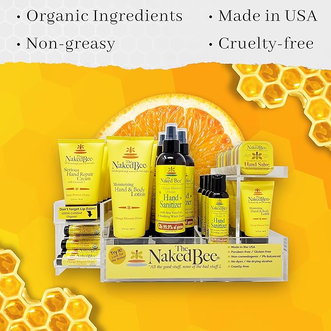 The Naked Bee Lip Balm in oz,