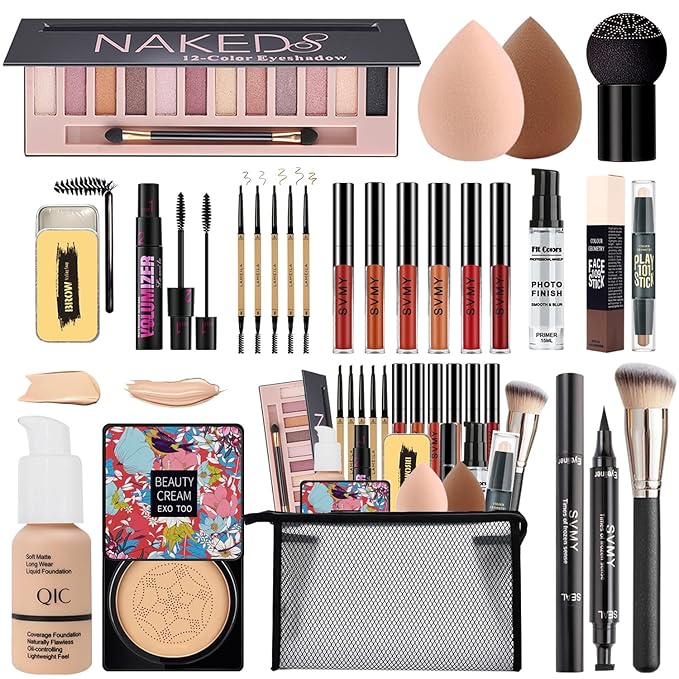 All in One Makeup Kit,Includes Naked