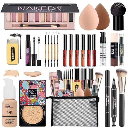 All in One Makeup Kit,Includes Naked