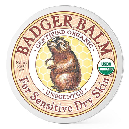 Badger - Unscented Dry Skin Balm,