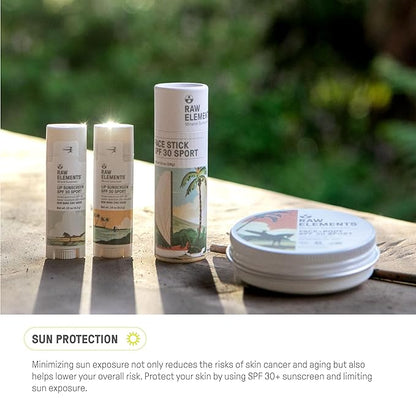 Raw Elements Mike Fields Face & Body Organic Sunscreen Tin SPF 30 - Non-Nano Zinc Oxide, Water-Resistant 80 Min, Reef Safe, All Ages Safe, Travel Sunblock 1.8 oz