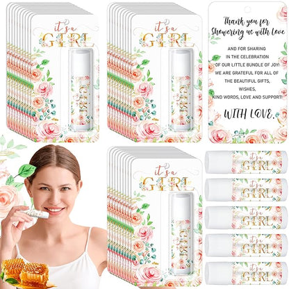 30 Sets Baby Shower Lip Balm Guest